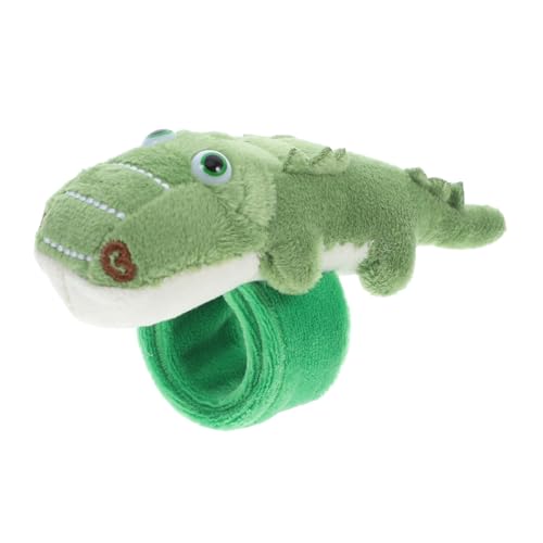 Ciieeo Plüschkrokodil Schlagarmband Für Junge Mädchen Druckknopfarmband Partygeschenk Ausgestopftes Tier Armband Dschungel Spielzeug von Ciieeo