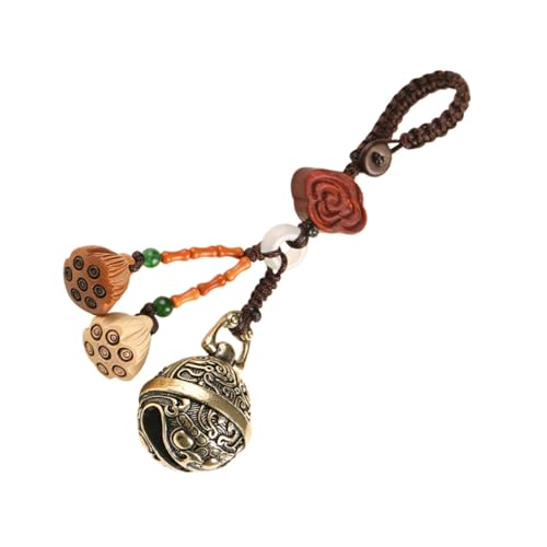 Ciieeo Retro Schlüsselanhänger mit Glocken Design aus Langlebigem Messing Vielseitig als Schlüsselhalter oder Dekoration für Taschen Geeignet für Männer und Frauen Kreatives Accessoire von Ciieeo