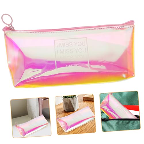 Ciieeo Federmäppchen Tragbare Stifttasche Schöne Federtasche Glänzende Federtasche PVC-stifttasche Mäppchen Ziemlich Glänzendes Federmäppchen von Ciieeo