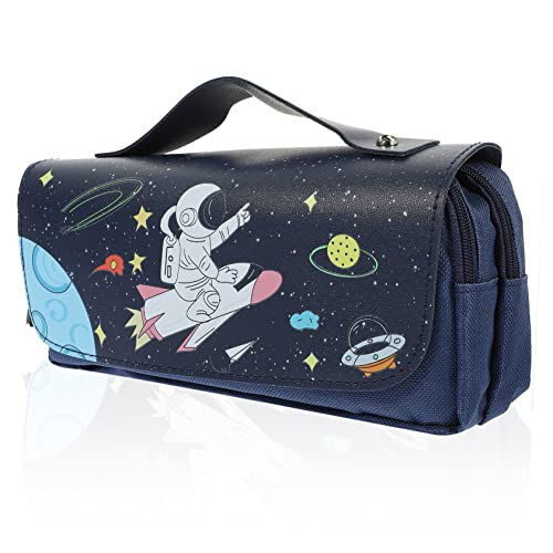 Ciieeo Schreibwaren-Organizer Etui Make-Up-Tasche Organizer-Tasche Für Reisen Etui Mit Reißverschluss Stiftebox Hand-Stifttasche Leinwand Schreibwarentasche Vorratstasche Platz 3D von Ciieeo