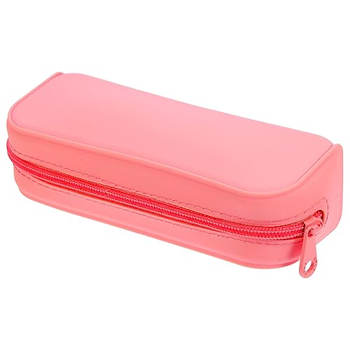 Ciieeo Silikon-Feder Mäppchen Schlüsselhalter Lippenstifte Tasche Federmäppchen Klein Wiederverwendbare Reisetasche Bleistiftbeutel Kieselgel Student Tasche Für Make-up-Pinsel Schlank von Ciieeo