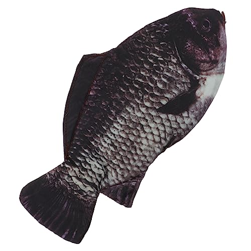 Ciieeo Mäppchen Gefälschte Fischtasche Bleistift Aufbewahrungstasche Büromaterial Fall Make-up-stifthalter Lustige Geldbörse Federtasche in Fischform Stoff Karpfen Mit Reißverschluss von Ciieeo