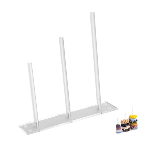 Ciieeo Transparenter Stufiger Abnehmbarer Haargummi Halter für Mädchen Vertikaler Haarband Organizer Vielseitiger Schmuck und Armbandständer Kompakter Scrunchies Displayständer für von Ciieeo