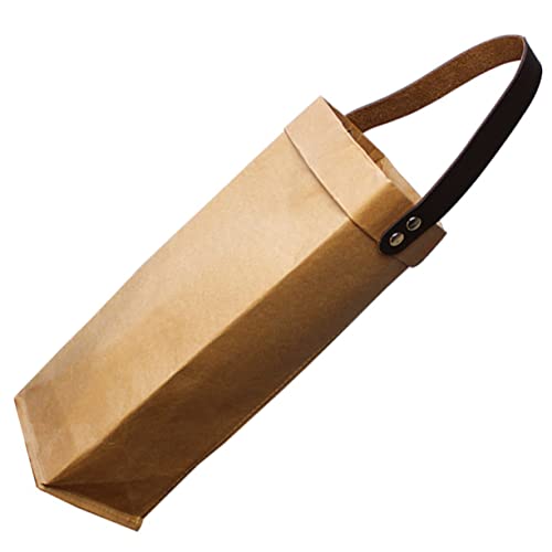 Ciieeo Weinflaschen-Aufbewahrungstasche Mehrzweck-flaschenverpackungsbeutel Eleganter Weinträger Aus Kraftpapier von Ciieeo