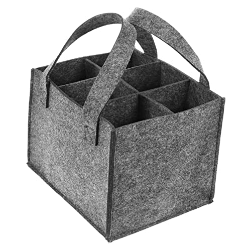 Ciieeo Weinflaschentasche aus Filz für Flaschen Tragbare Weintasche mit Dekorativem Design für Feiern und Praktischer Aufbewahrungsbeutel für Weinflaschen von Ciieeo