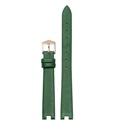 Cijinon Uhrenarmband Echtleder 12x4mm/14x5mm, Grün 3 Cijinon Uhrenarmband Echtleder 12x4mm/14x5mm, Grün 3 von Cijinon