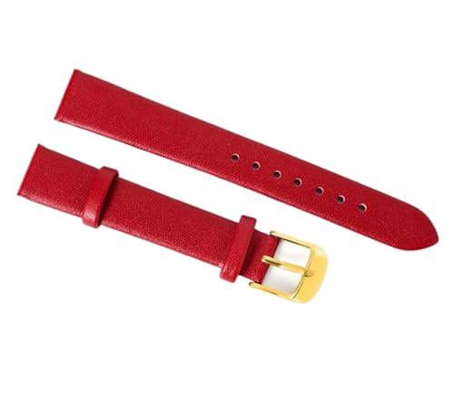 Cijinon Uhrenarmband aus echtem Leder mit Schmetterlingsverschluss, 8 mm-22 mm, 10 mm, Leder von Cijinon