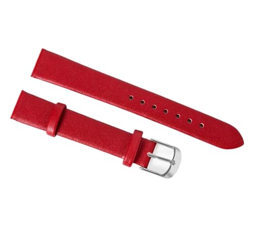 Cijinon Uhrenarmband aus echtem Leder mit Schmetterlingsverschluss, 8 mm-22 mm, 12 mm, Leder von Cijinon