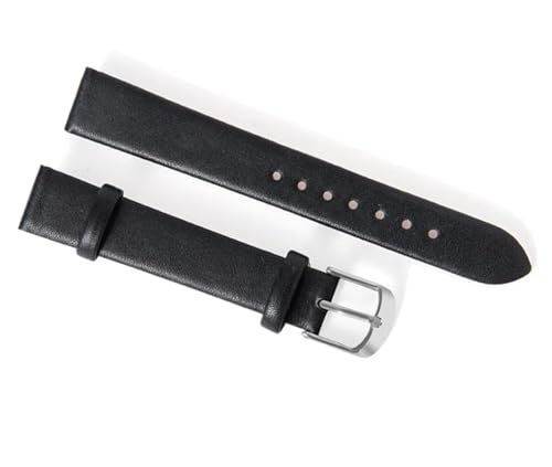 Cijinon Uhrenarmband aus echtem Leder mit Schmetterlingsverschluss, 8 mm-22 mm, 12 mm, Leder von Cijinon