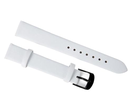 Cijinon Uhrenarmband aus echtem Leder mit Schmetterlingsverschluss, 8 mm-22 mm, 14 mm, Leder von Cijinon