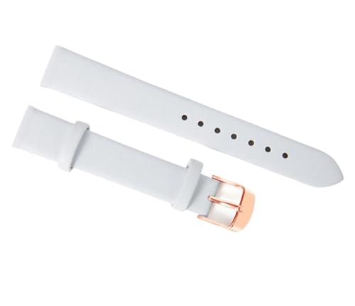 Cijinon Uhrenarmband aus echtem Leder mit Schmetterlingsverschluss, 8 mm-22 mm, 17 mm, Leder von Cijinon