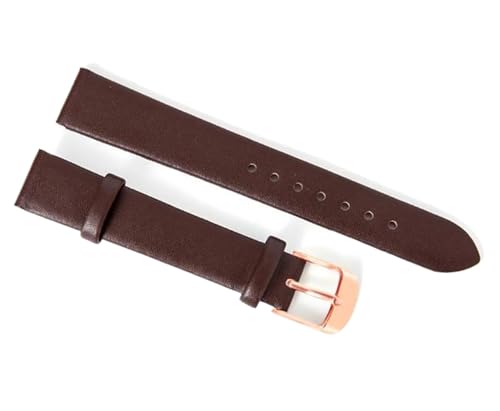 Cijinon Uhrenarmband aus echtem Leder mit Schmetterlingsverschluss, 8 mm-22 mm, 21 mm, Leder von Cijinon