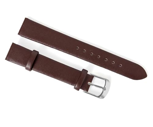 Cijinon Uhrenarmband aus echtem Leder mit Schmetterlingsverschluss, 8 mm-22 mm, 21 mm, Leder von Cijinon