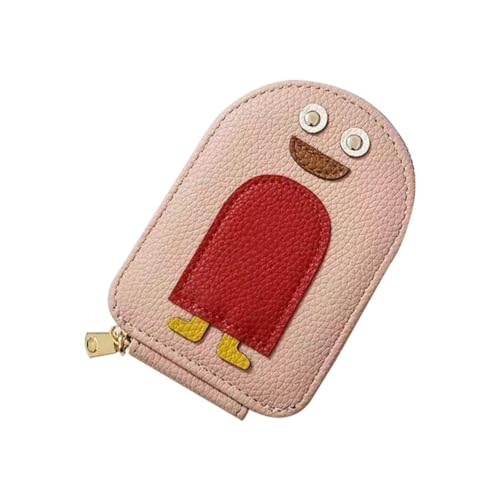 1 x Cartoon-Pinguin-Brieftasche, mehrere Kartenfächer, große Kapazität, Ausweistasche, Organizer, Kreditkarten-Aufbewahrungskarte, rose, Free Size von Cikiki