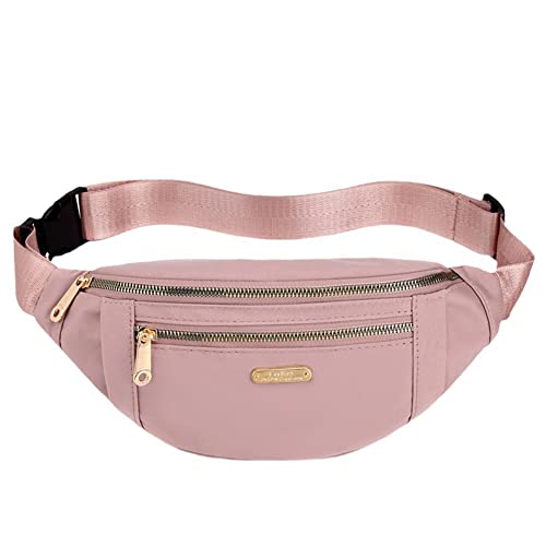 Hüfttasche Damen Drei Reißverschlusstaschen Mode Herren Brusttasche Bauchtasche Pack Unisex Damen V1g5 Handtasche Rosa Taille Bauch Geldbörse, rose von Cikiki