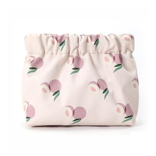 Mini-Make-up-Aufbewahrungstasche mit Obstdruck, Lippenstift, Kosmetiktasche, Kopfhörer, Schlüssel, Geldbörse, Damen, Schrapnell, Serviette, niedliche Damenhygiene-Tasche, violett, 1 Stpck von Cikiki