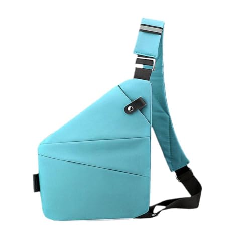 Reisetasche für den persönlichen Diebstahl, Crossbody-Tasche, Sport, Laufen, unsichtbare Geldbörse, Freizeit, Splash-Brusttasche, multifunktional, für Herren, blau2, 31*20*23*1.5cm von Cikiki