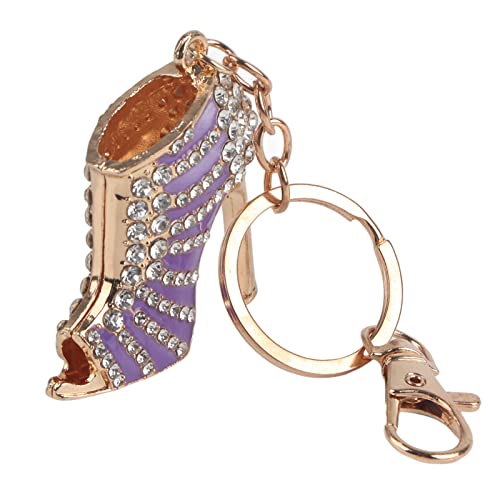 Cikonielf Schlüsselbund High Heel Schuh Lady Geschenk Schlüsselring Kette Strass High Heel Anhänger Charm Schlüsselring Schlüsselanhänger mit Karabinerverschluss von Cikonielf