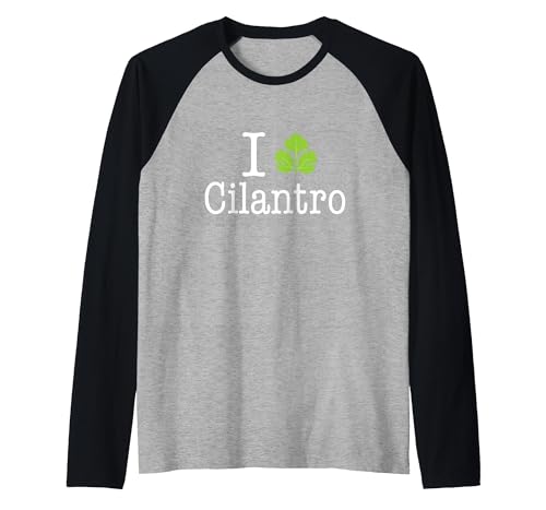 I Love Cilantro Raglan, Herren, Schwarz/Dunkelgrau Meliert, XL I Love Cilantro Raglan, Herren, Schwarz/Dunkelgrau Meliert, XL von Cilantro Gifts