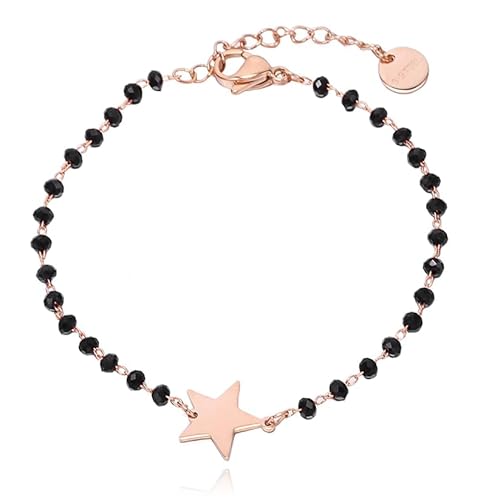 Cilla Armbänder Schwarz Kristall und Stern - Goldfarben von Cilla Jewels