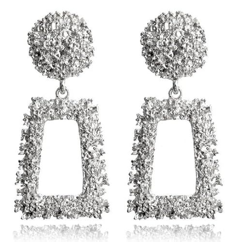 Cilla Chunky Geometrische Ohrringe - Silber von Cilla Jewels