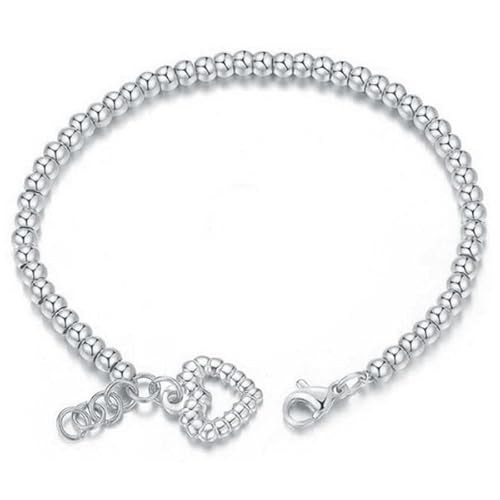 Cilla Jewels Damen Armband Perlenförmig mit Herz Silber von Cilla Jewels