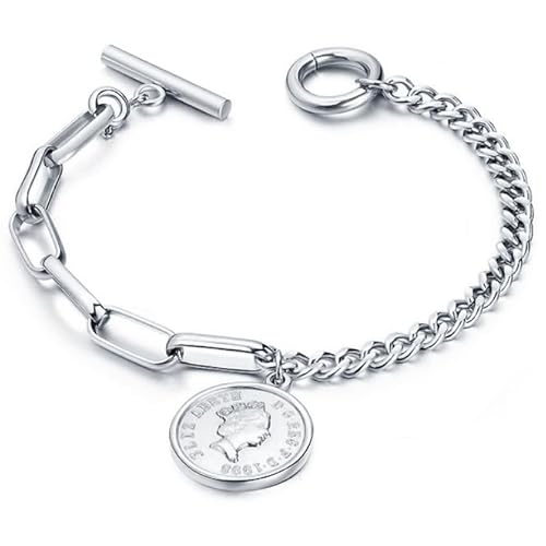Cilla Jewels Damen Armband mit Königin Elizabeth Münze Silber von Cilla Jewels