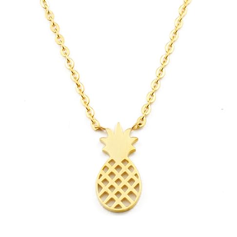Cilla Jewels Damen Halskette Ananas Gelbgold Vergoldet von Cilla Jewels