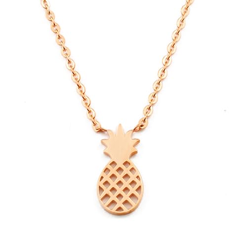Cilla Jewels Damen Halskette Ananas rosegold vergoldet von Cilla Jewels