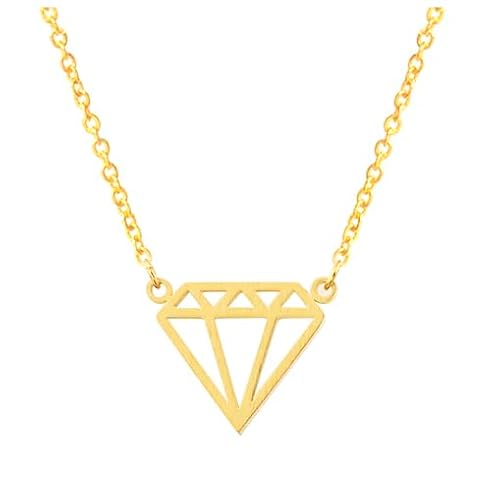 Cilla Jewels Damen Halskette Diamant Gelbgold Vergoldet von Cilla Jewels