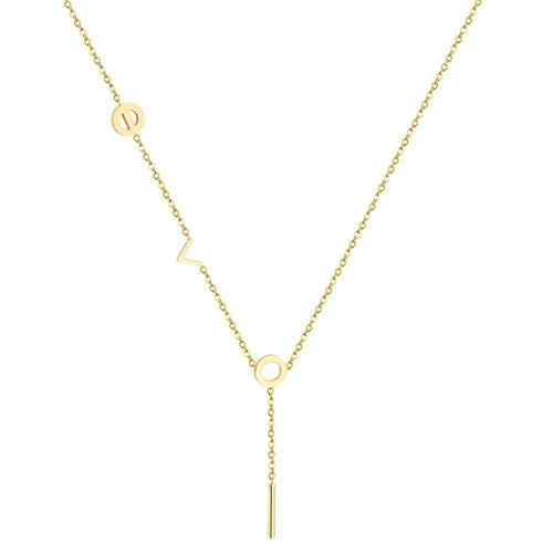 Cilla Jewels Damen Halskette Edelstahl Vergoldet Gold Bar T von Cilla Jewels