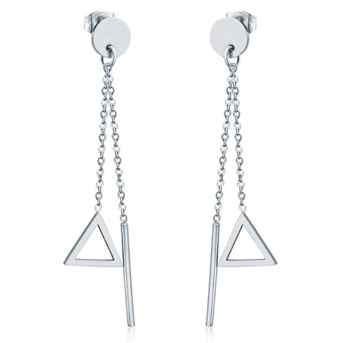 Cilla Jewels Damen Ohrringe Edelstahl Stange Dreieck Silber von Cilla Jewels