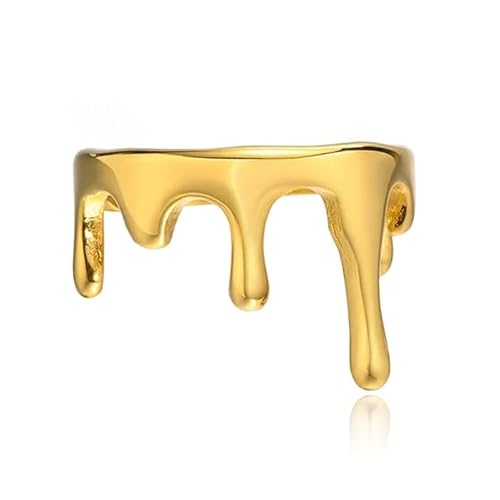 Cilla Jewels Damenring im geschmolzenen Goldstil -16mm von Cilla Jewels