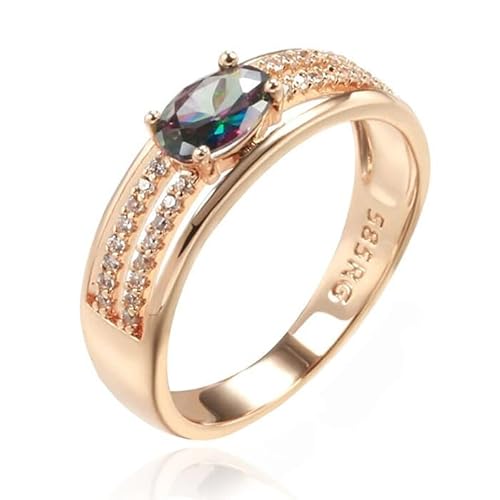 Cilla Jewels Damenring mit Multicolor Oval Zirkonia-18mm von Cilla Jewels