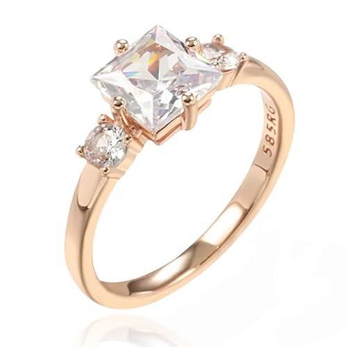 Cilla Jewels Damenring mit quadratischen und doppelten runden Zirkonia-17mm von Cilla Jewels