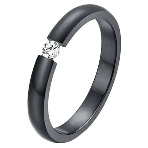 Cilla Jewels Edelstahl Ring Crystal Black-18mm von Cilla Jewels