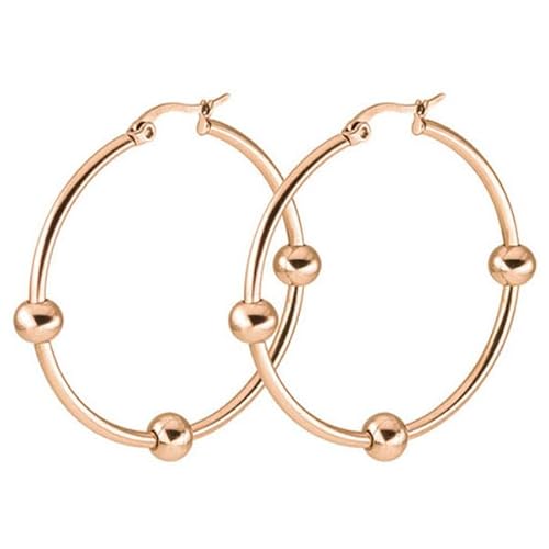 Cilla Jewels Ohrringe Roségold vergoldet Titan 60mm von Cilla Jewels