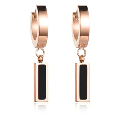 Cilla Jewels Ohrringe Titan Rose mit Schwarz von Cilla Jewels