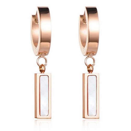 Cilla Jewels Ohrringe Titan Rose mit Weiß von Cilla Jewels