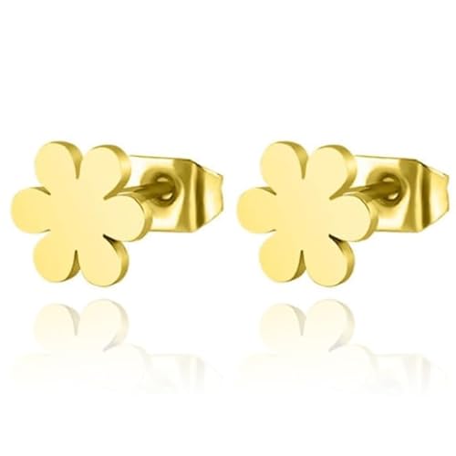 Cilla Jewels Ohrstecker Edelstahl Blume Gold von Cilla Jewels