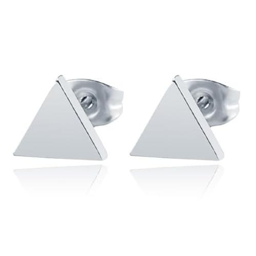 Cilla Jewels Ohrstecker Edelstahl Dreieck Silber von Cilla Jewels