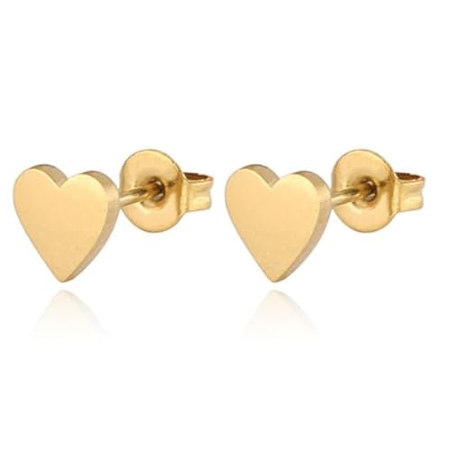 Cilla Jewels Ohrstecker Edelstahl Herz Gold von Cilla Jewels
