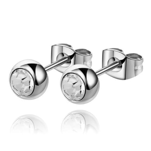 Cilla Jewels Ohrstecker Silber Edelstahl Transparent Stein von Cilla Jewels