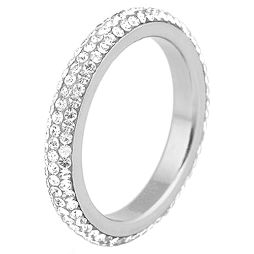Cilla Jewels Ring Edelstahl Kristall Silber-18mm von Cilla Jewels