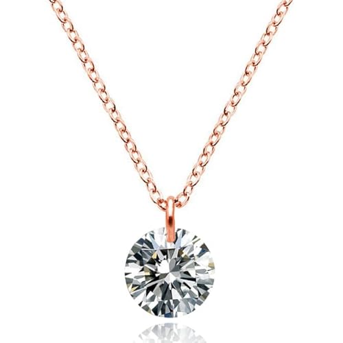 Damen Halskette Cilla Jewels Edelstahl Vergoldet Rose Zirkon von Cilla Jewels