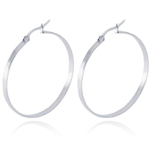 Damen Ohrringe Cilla Jewels Edelstahl Silber-40mm von Cilla Jewels