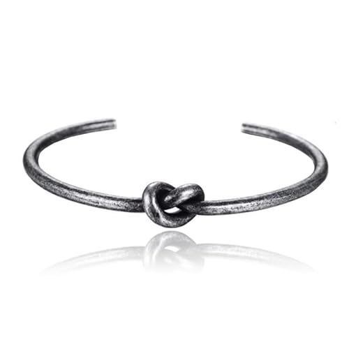 Schwarz Edelstahl Damen Armband mit Knopf von Cilla Jewels