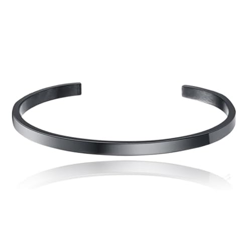 Schwarzes Damen-Armband aus Edelstahl von Cilla Jewels