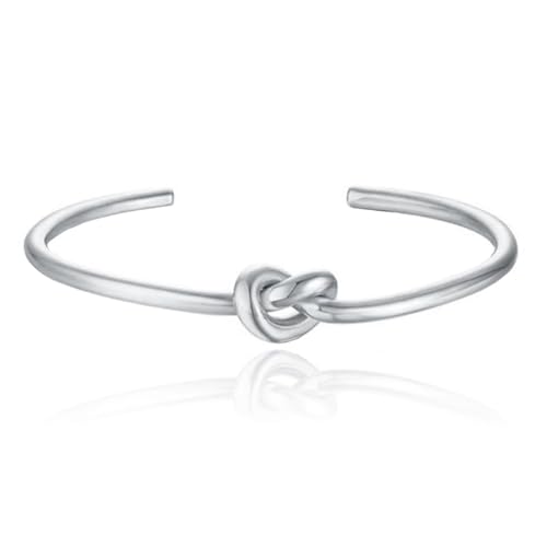 Silber Edelstahl Damen Armband mit Knopf von Cilla Jewels