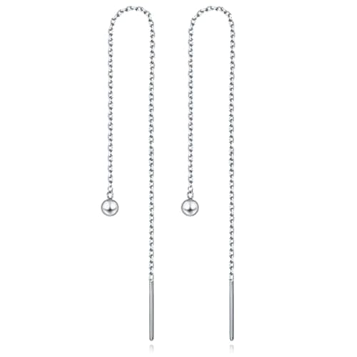 Silberfarbene Damen Halskette Ohrringe mit Kugel von Cilla Jewels